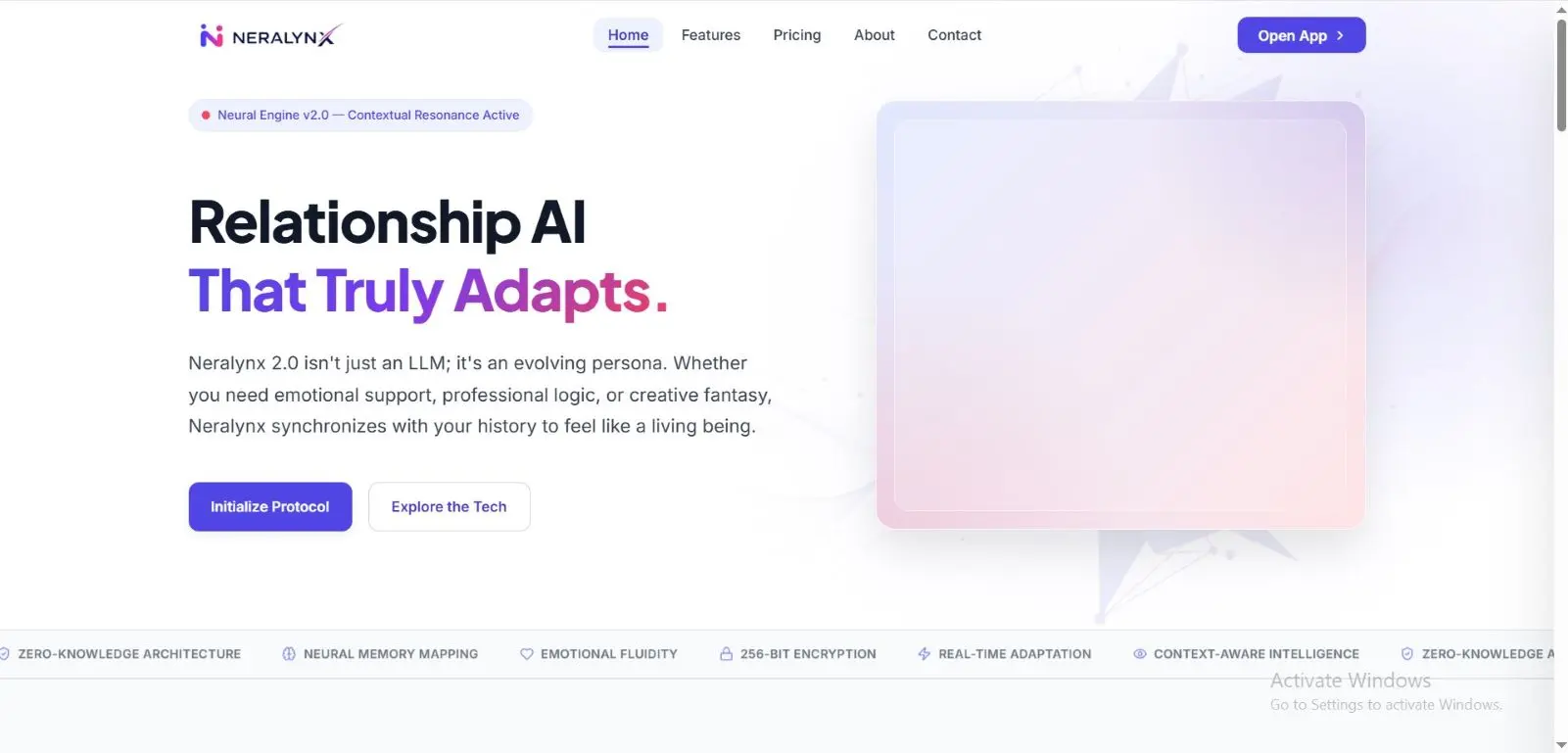 Neralynx Relationship AI preview
