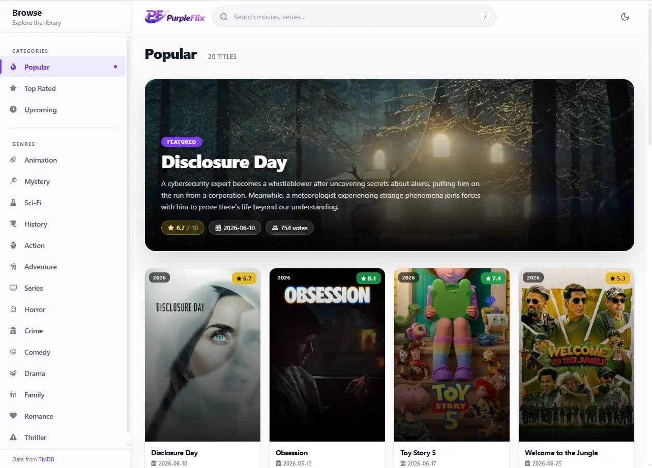 PurpleFlix preview